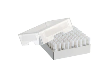艾本德儲存盒 9 × 9, 可放置 81  個螺旋蓋（凍存）管， 1  –  2  mL，3  件，高 53  mm，2  英寸，聚丙烯材料，可耐受最低 -86  °C，可高溫高壓滅菌，帶蓋子并具有數