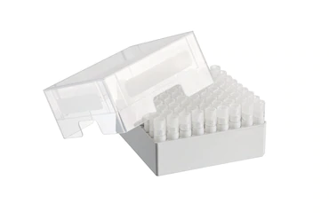艾本德儲存盒 9 × 9, 可放置 81  個螺旋蓋（凍存）管， 3   mL，2  件，高 76  mm，3  英寸，聚丙烯材料，可耐受最低 -86  °C，可高溫高壓滅菌，帶蓋子并具有數(shù)字字母標識