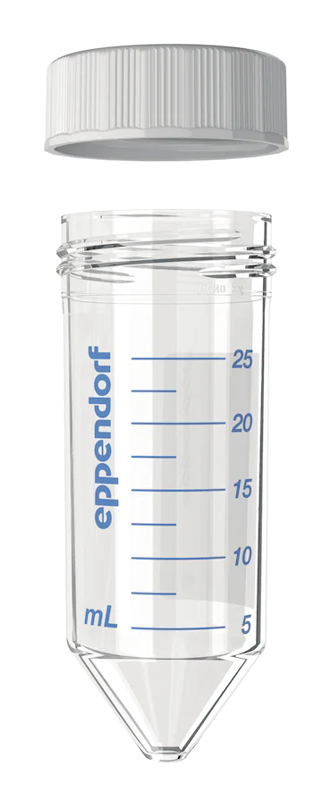 艾本德Eppendorf Conical Tubes 25 mL 帶螺旋蓋, 25 mL, 啟動(dòng)套裝，4  個(gè)單離心管架，6  個(gè)轉(zhuǎn)子適配器，轉(zhuǎn)子孔可容納 50  mL 錐形管, PCR 潔凈級(jí), 無(wú)